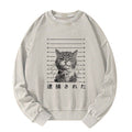comfortable vintage cat sweatshirt for casual
