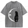 Japanese Vintage Cat Washed T-Shirt