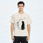 Japanese Vintage Cat Washed T-Shirt
