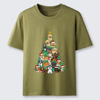 Kyoto-Lion Christmas Tree Dog Funny Classic T-Shirt