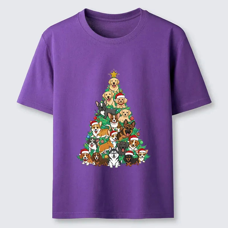 Kyoto Lion Christmas Tree Dog Tee