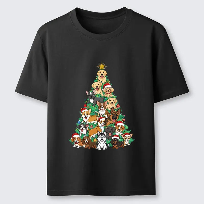 Kyoto Lion Christmas Tree Dog Tee