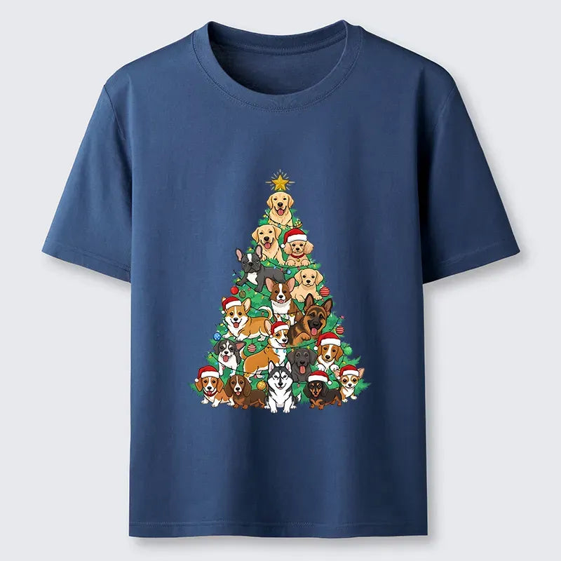 Kyoto Lion Christmas Tree Dog Tee