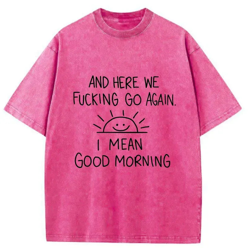 Japanese washed t-shirt for daily wear