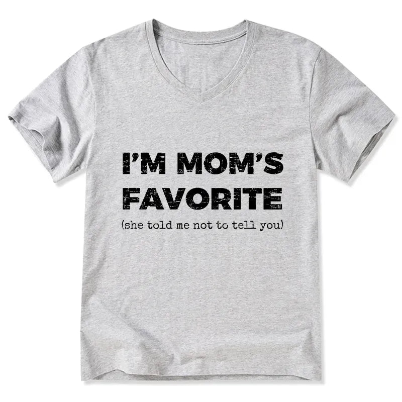 Funny Japanese V-Neck Tee for Mom