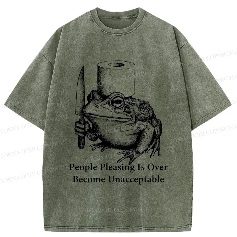 Kyoto-Lion Refuse To Please Others Washed T-Shirt