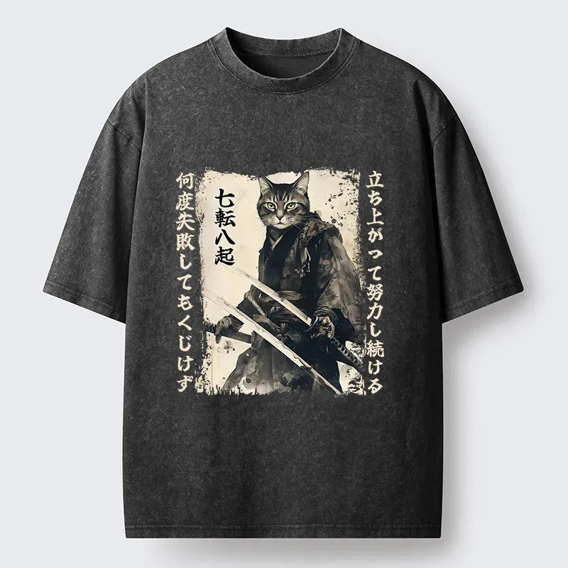 Unisex Japanese Cat T-Shirt for Daily Wear