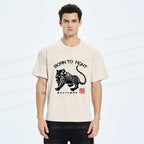 Kyoto-Lion Retro Tiger Washed T-Shirt