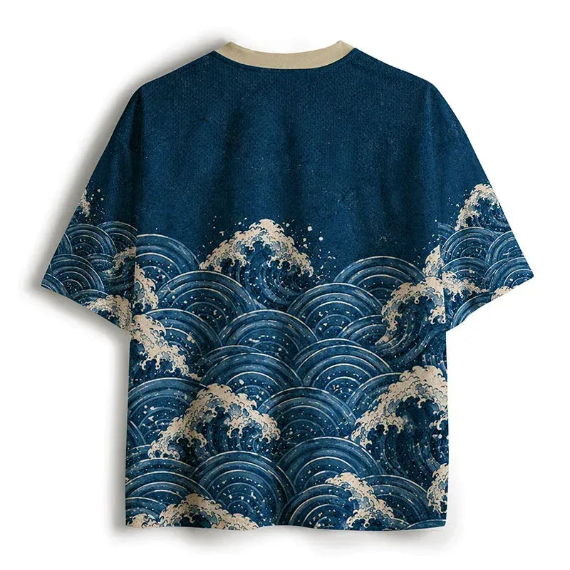 trendy kyoto lion octopus mesh jersey