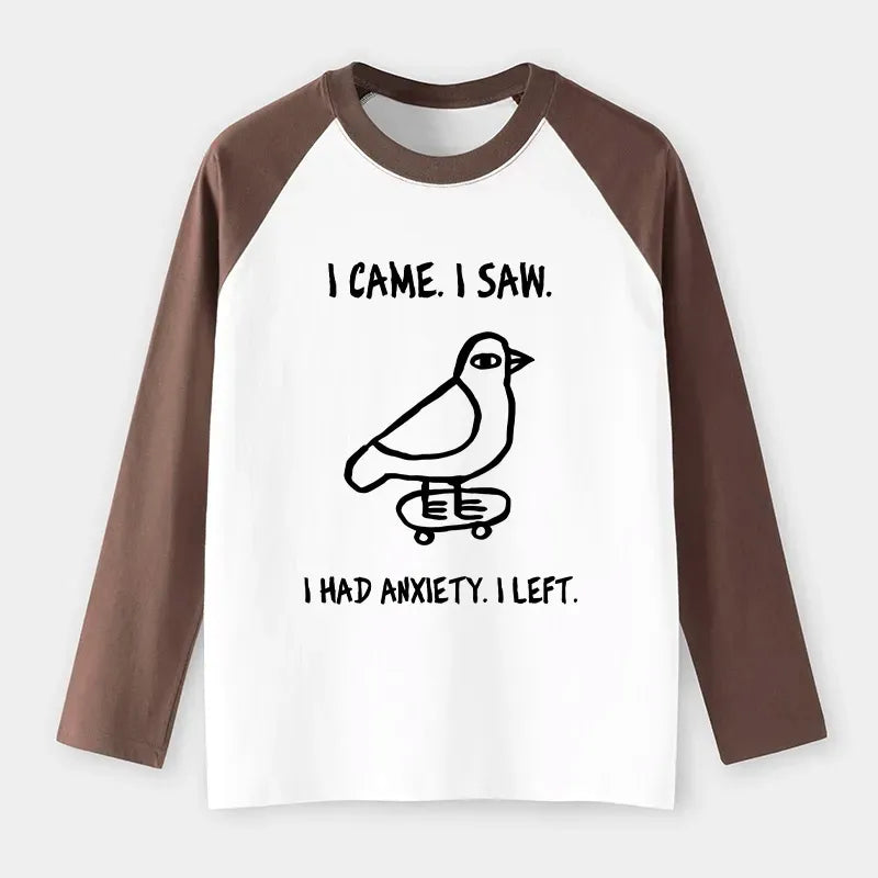 sarcastic bird long sleeve shirt for men
