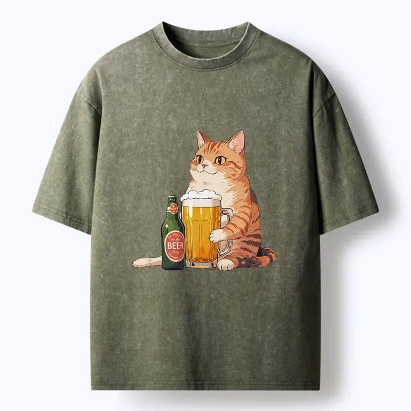 japanese cat shirt for streetwear style