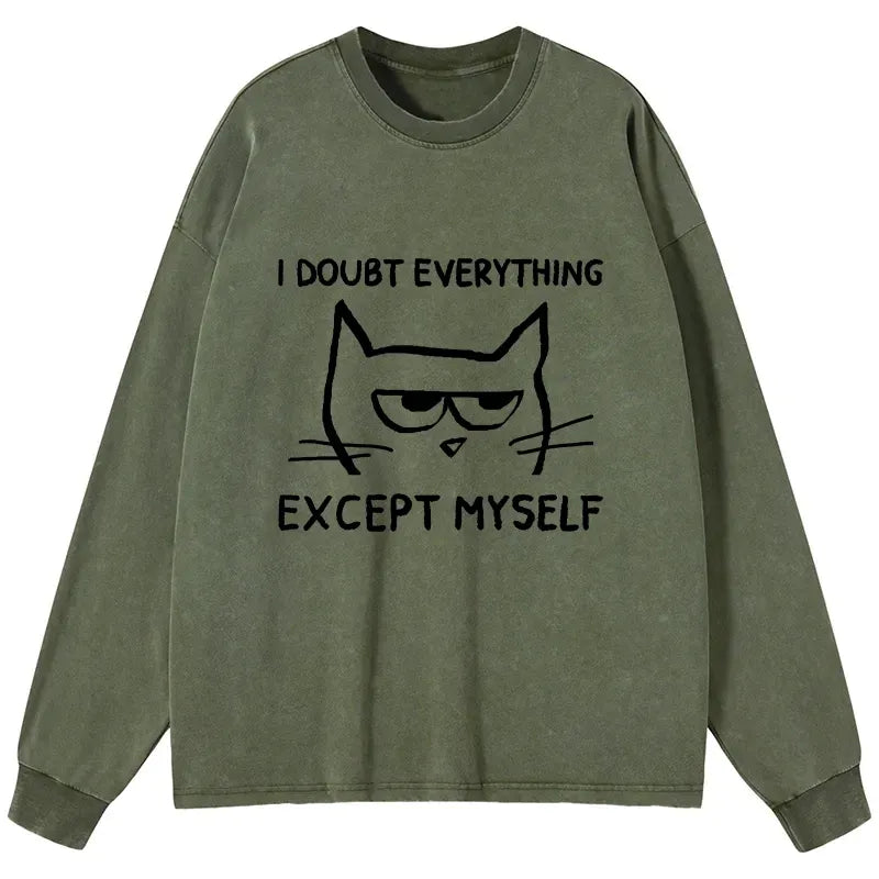 Confident Kitten Japanese T-Shirt for Streetwear