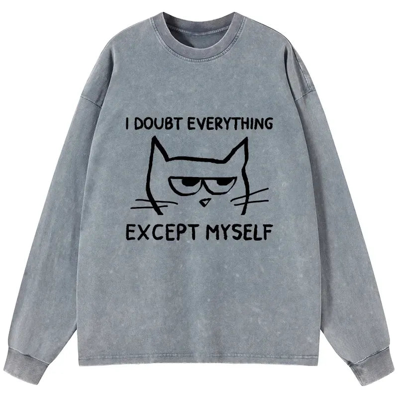 Confident Kitten Japanese T-Shirt for Streetwear