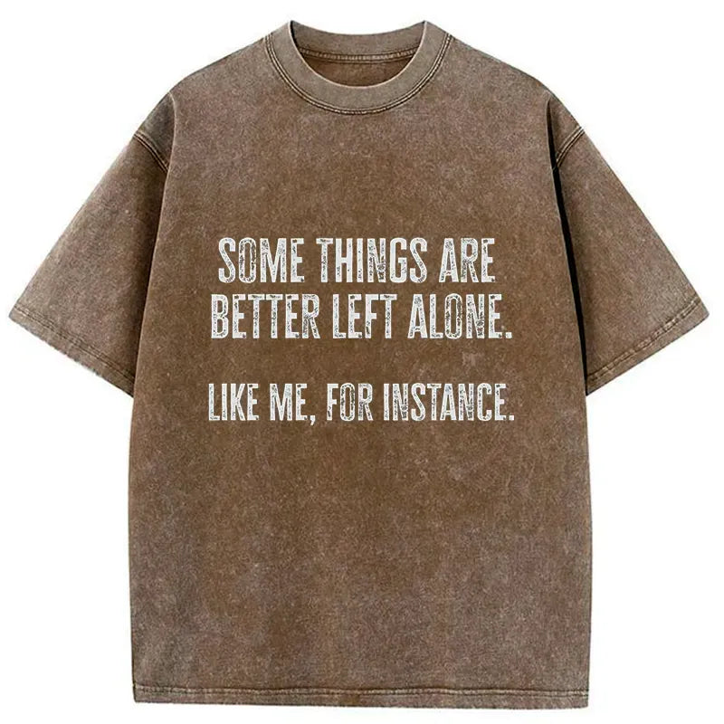 Japanese vintage washed t-shirt for daily wear