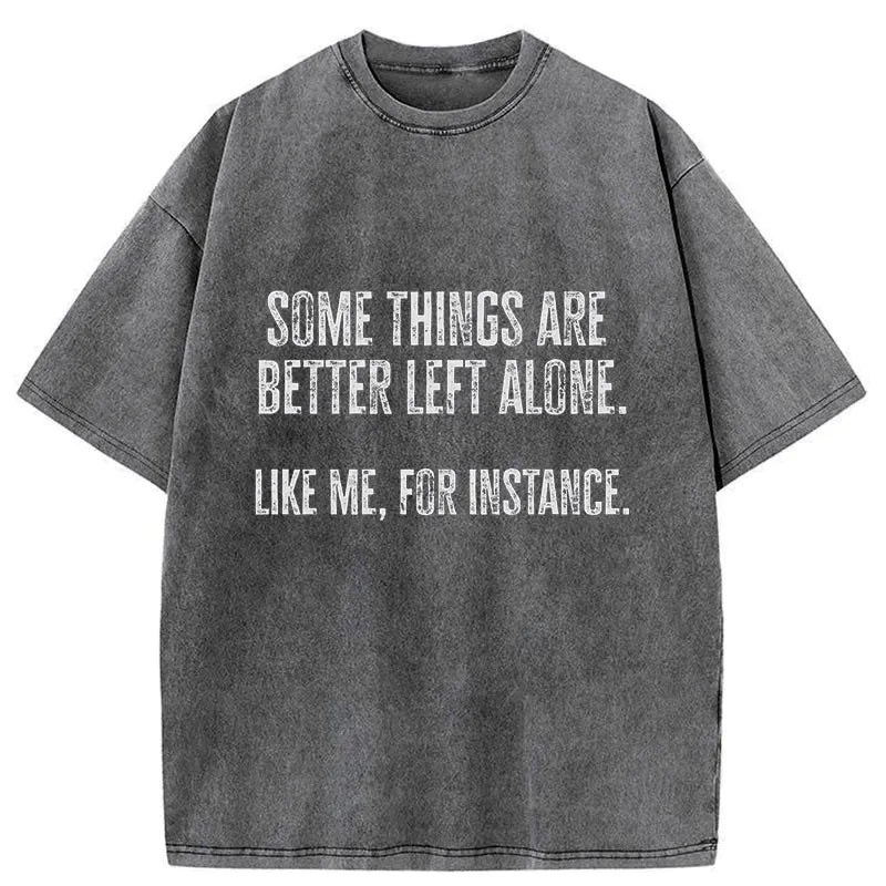 Japanese vintage washed t-shirt for daily wear