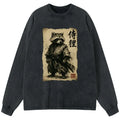 Retro Raccoon Samurai Tee for Streetwear