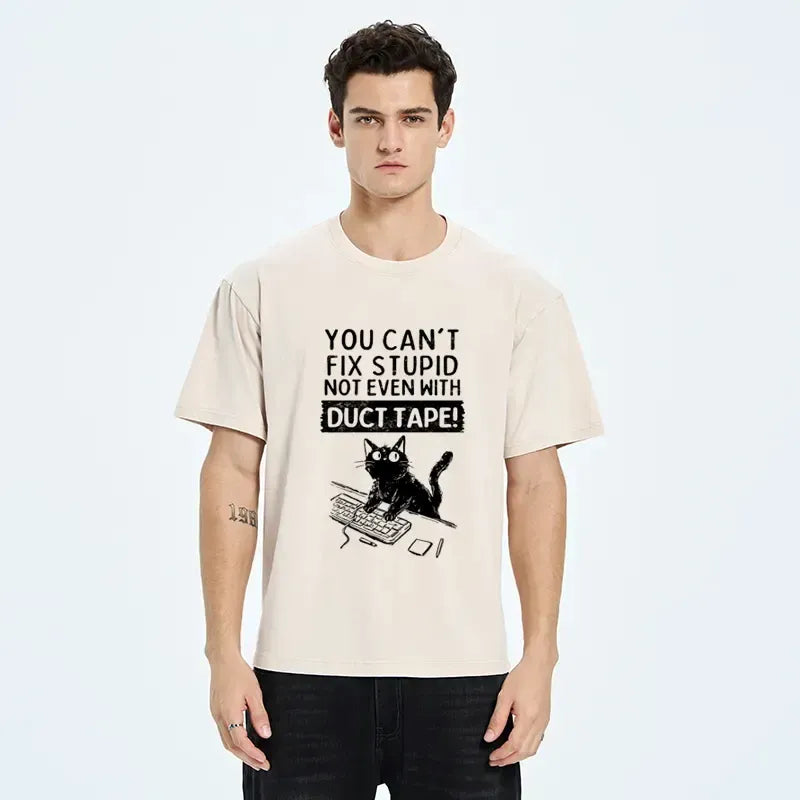 sarcastic cat t-shirt for daily wear