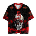 Unisex Spider Lily Art Mesh Jersey Breathable