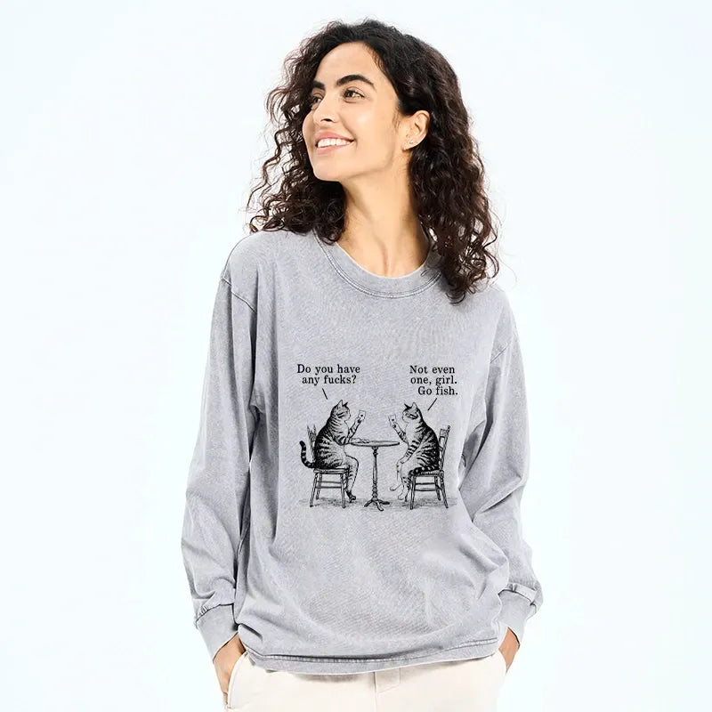 Cat Poker Night Long Sleeve for Party