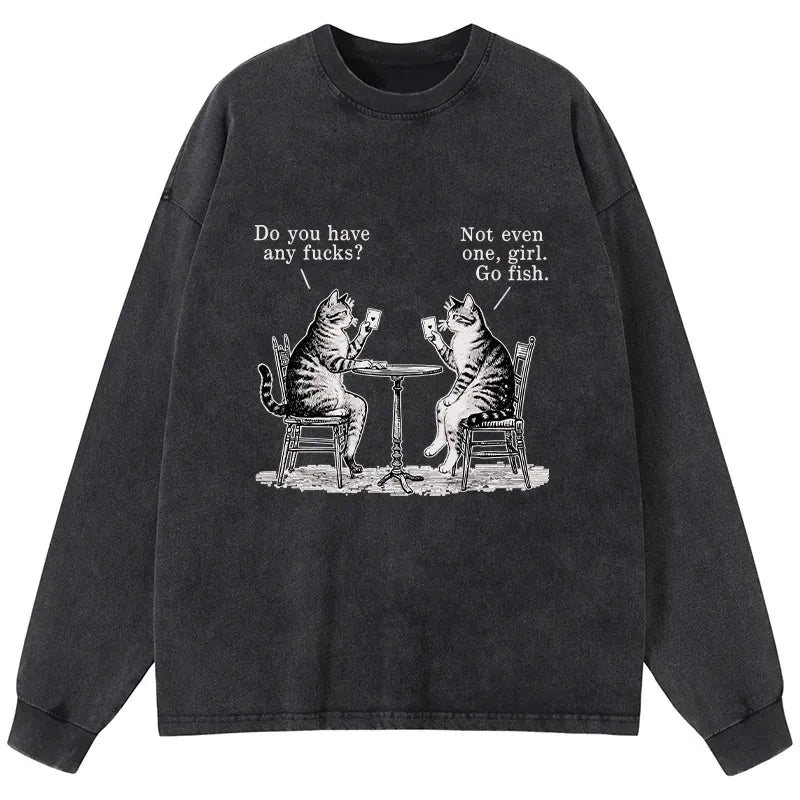 Japanese Vintage Cat Long Sleeve T-Shirt