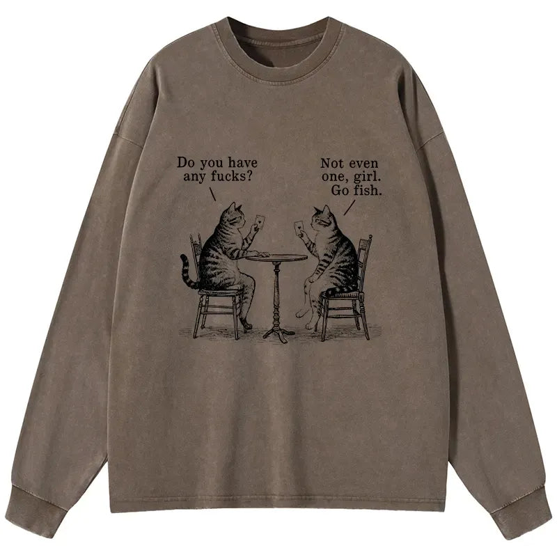 Japanese Vintage Cat Long Sleeve T-Shirt