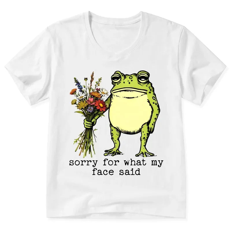Kyoto-Lion Frog Sorry Mode Activated V-Neck Classic T-Shirt