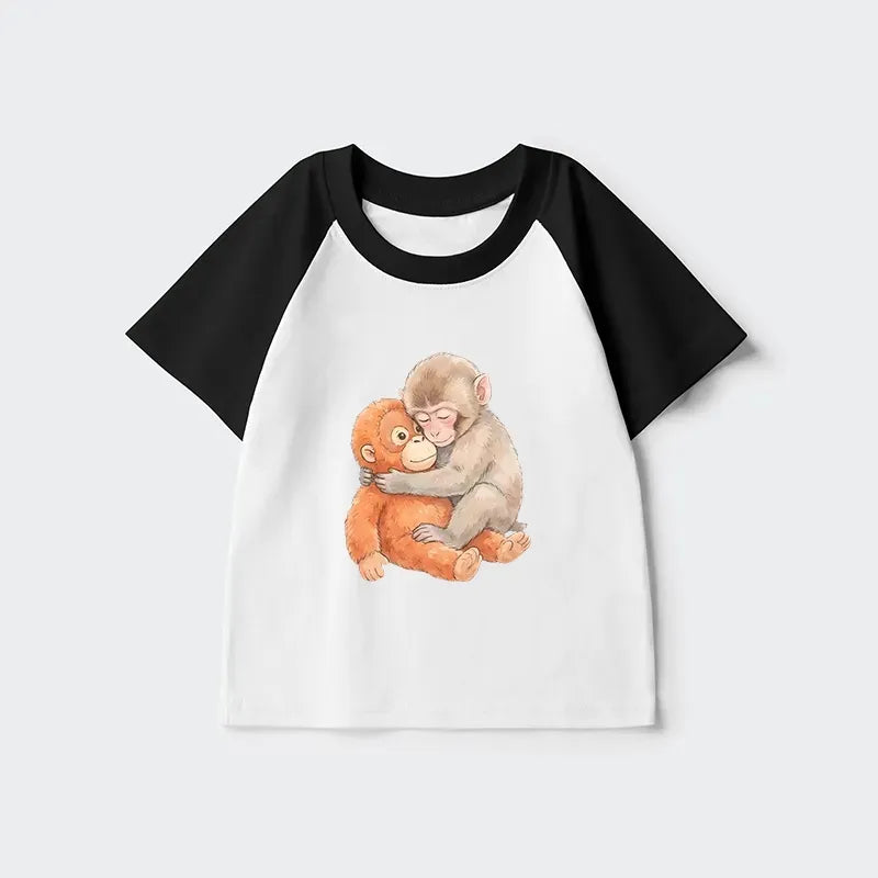 Kyoto-Lion Poor Punch Kids Raglan T-shirt