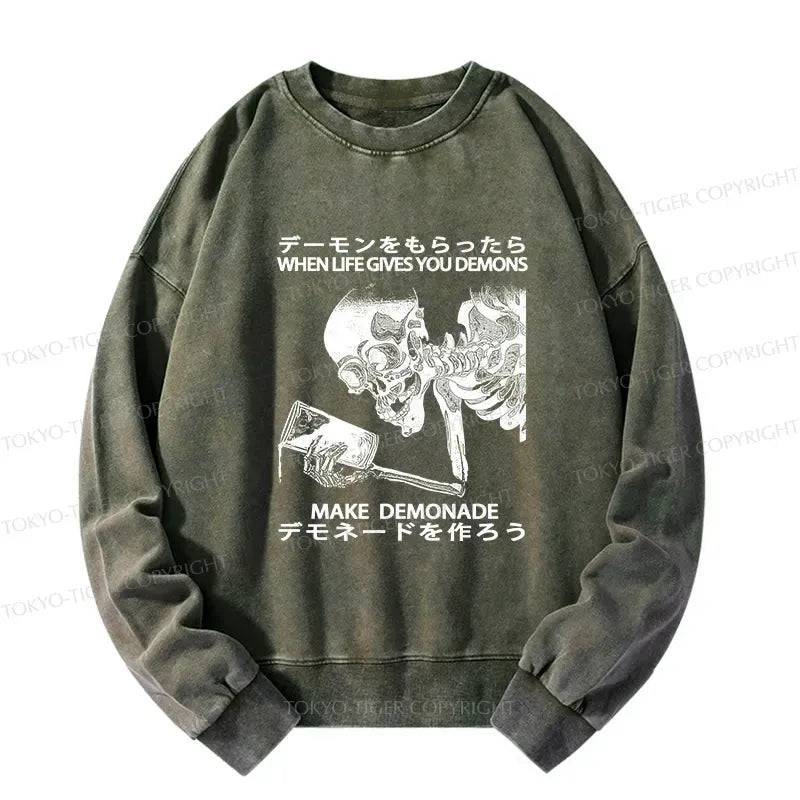 Kyoto Lion Funny Sweatshirt for Casual Wear