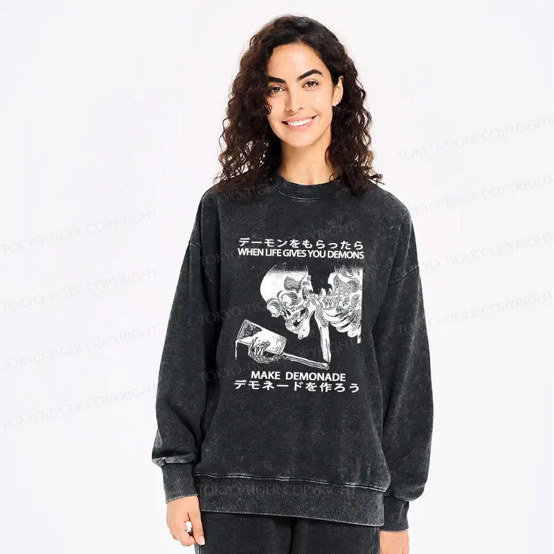 Washed Funny Sweatshirt with Free Shipping
