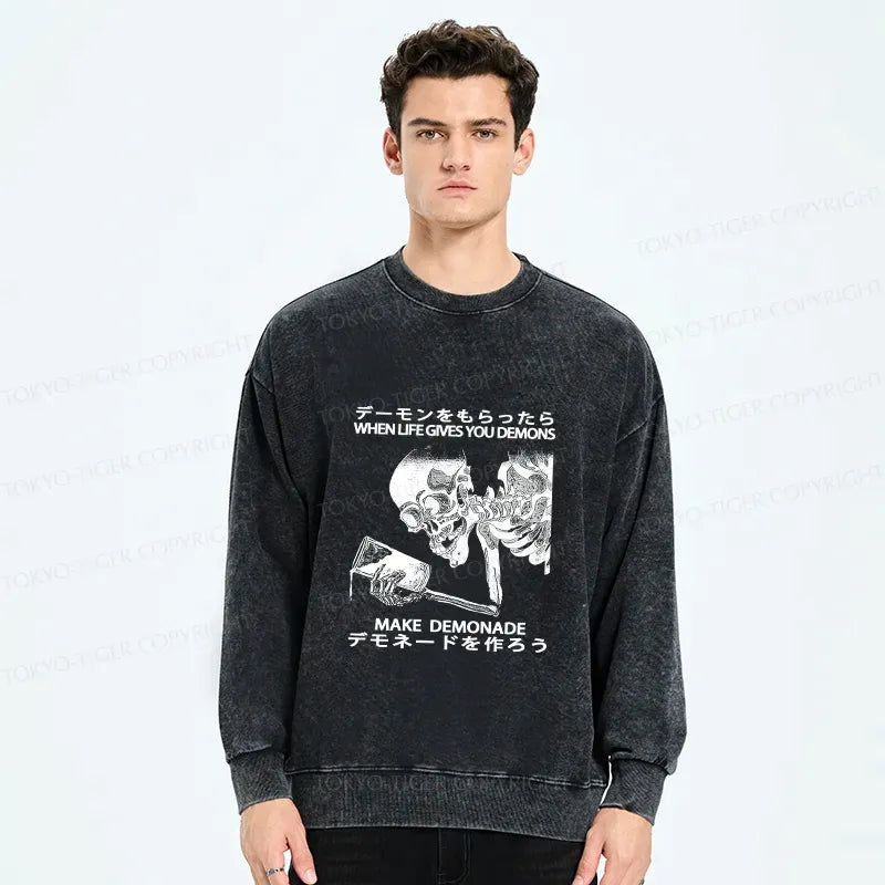 Washed Funny Sweatshirt with Free Shipping