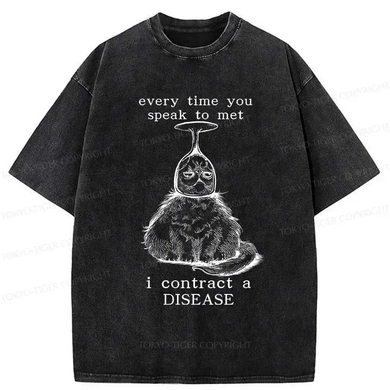 Funny Washed T-Shirt for Daily Wear