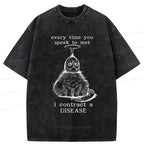 Funny Washed T-Shirt for Daily Wear