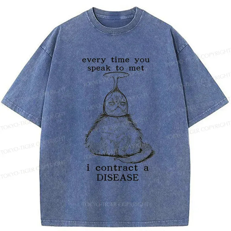Kyoto-Lion Don't Talk To Me Funny Washed T-Shirt