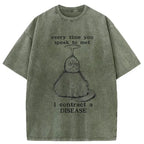 Kyoto-Lion Don't Talk To Me Funny Washed T-Shirt