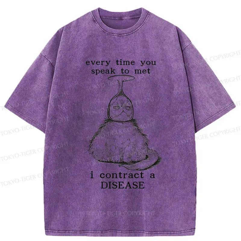 Kyoto-Lion Don't Talk To Me Funny Washed T-Shirt