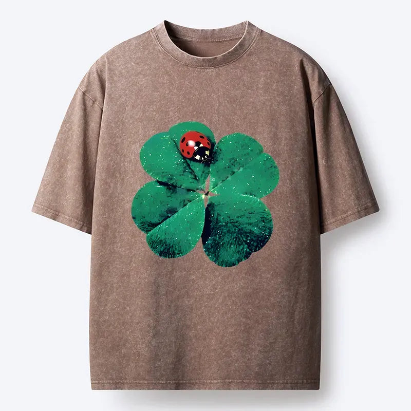 Japanese Vintage Washed T-Shirt for Daily Wear