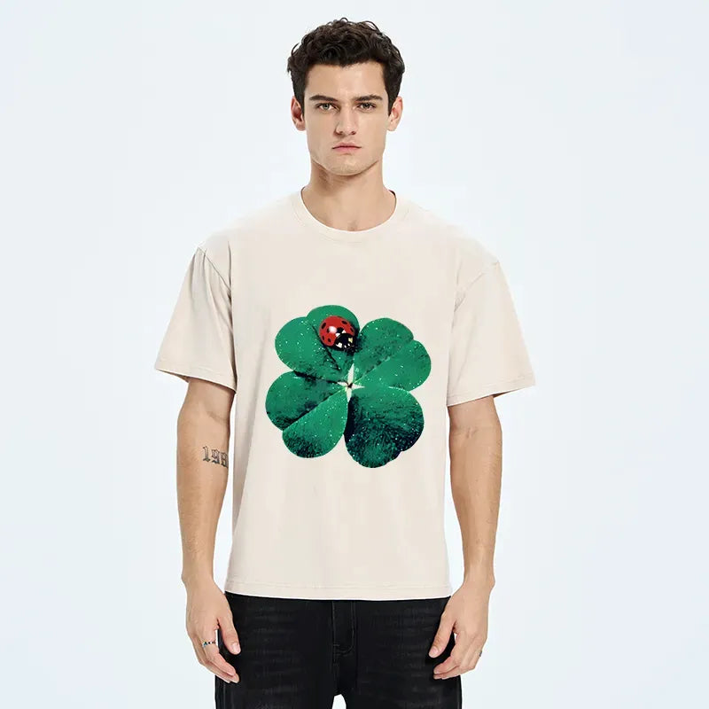 Japanese Vintage Washed T-Shirt for Daily Wear