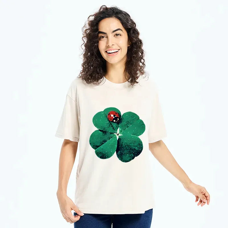 Ladybug Design Unisex Cotton T-Shirt Gift Idea
