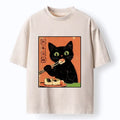 Washed Vintage Japanese Cat T-Shirt