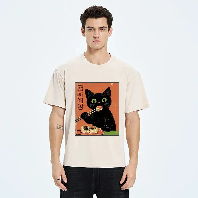 Funny Sushi Cat T-Shirt Gift Idea