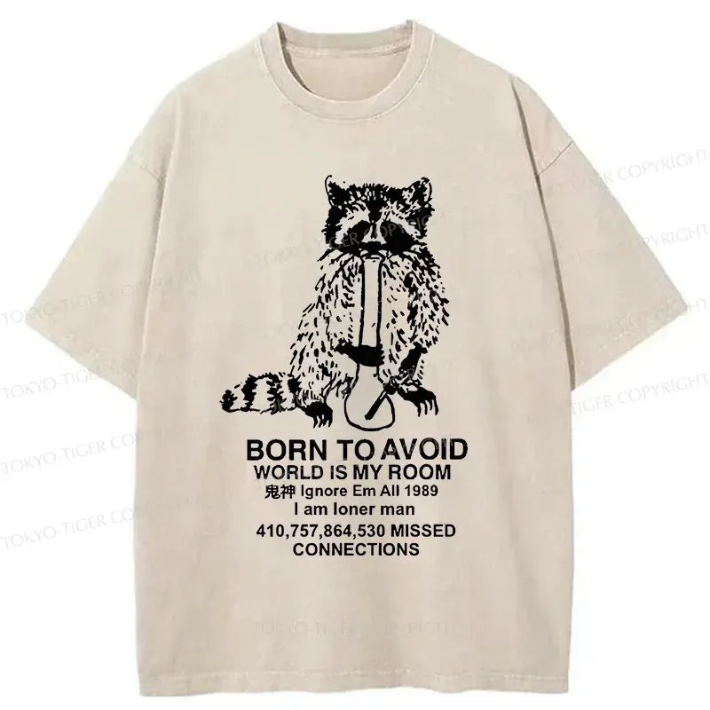 meme washed t-shirt for daily wear