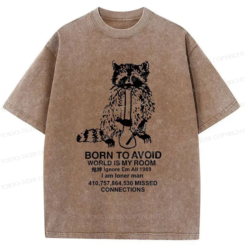 meme washed t-shirt for daily wear