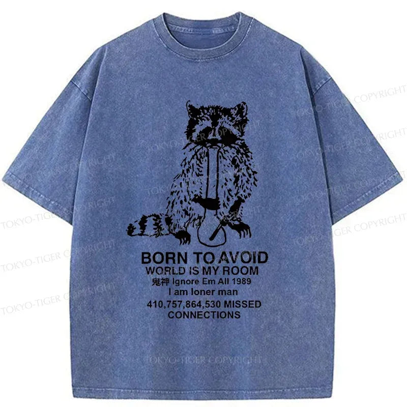 meme washed t-shirt for daily wear