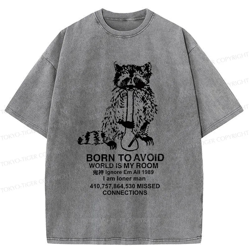 meme washed t-shirt for daily wear