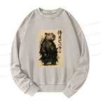 Kyoto-Lion Capybara Samurai Washed Sweatshirt