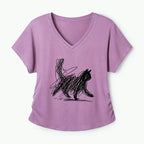 Trendy Japanese Cat T-Shirt for Daily Wear