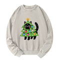 Kyoto-Lion Christmas Tree Cat Washed Sweatshirt