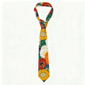 Vintage Floral Necktie for Vacation Style