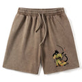 Kyoto-Lion Japan Cat Archery Washed Shorts