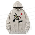 Japanese Robot Cat Washed Hoodie